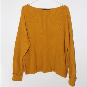 French Connection- Yellow Oversized Knitted Sweater